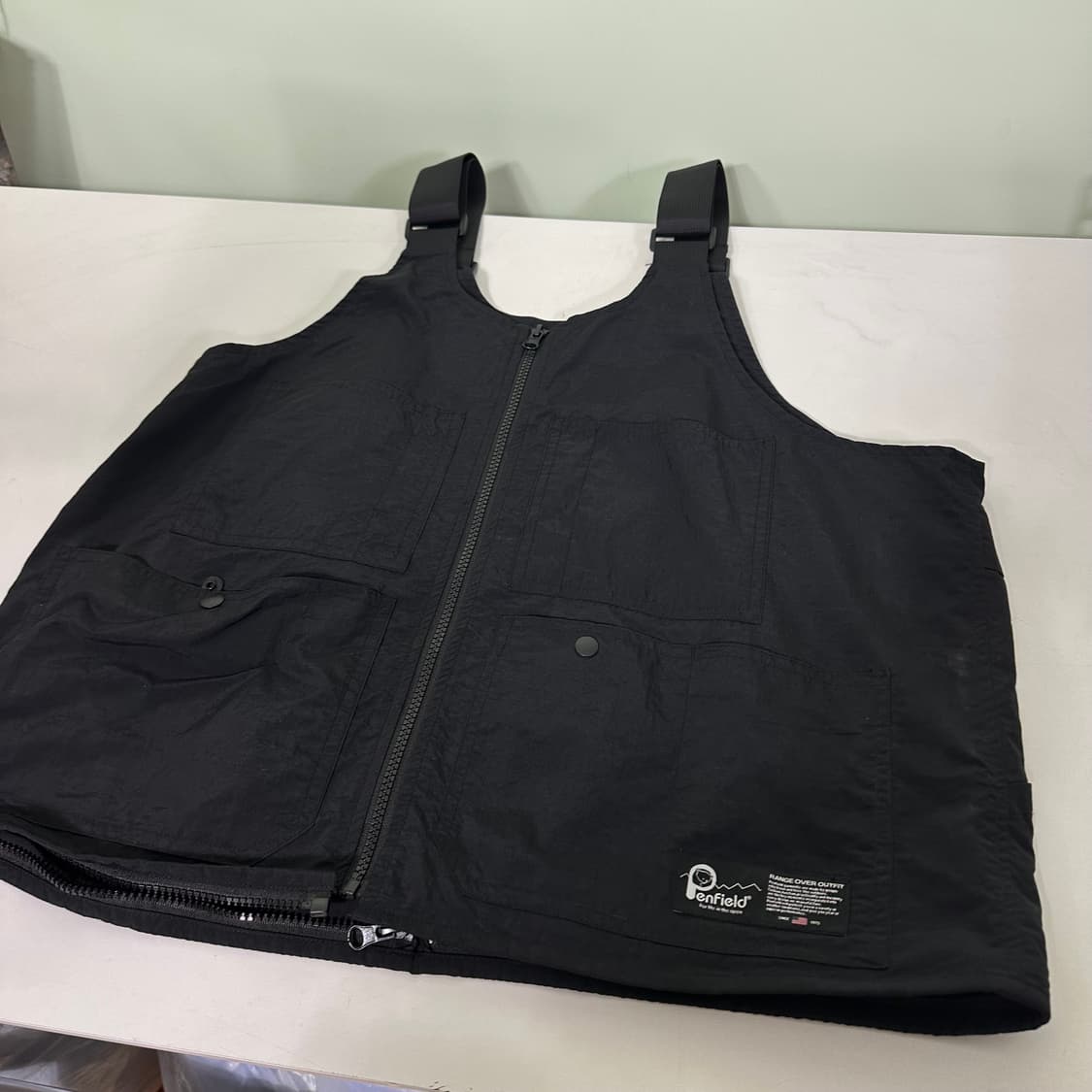 OS 펜필드 멀티포켓 블랙 나일론멜빵 상품이미지2