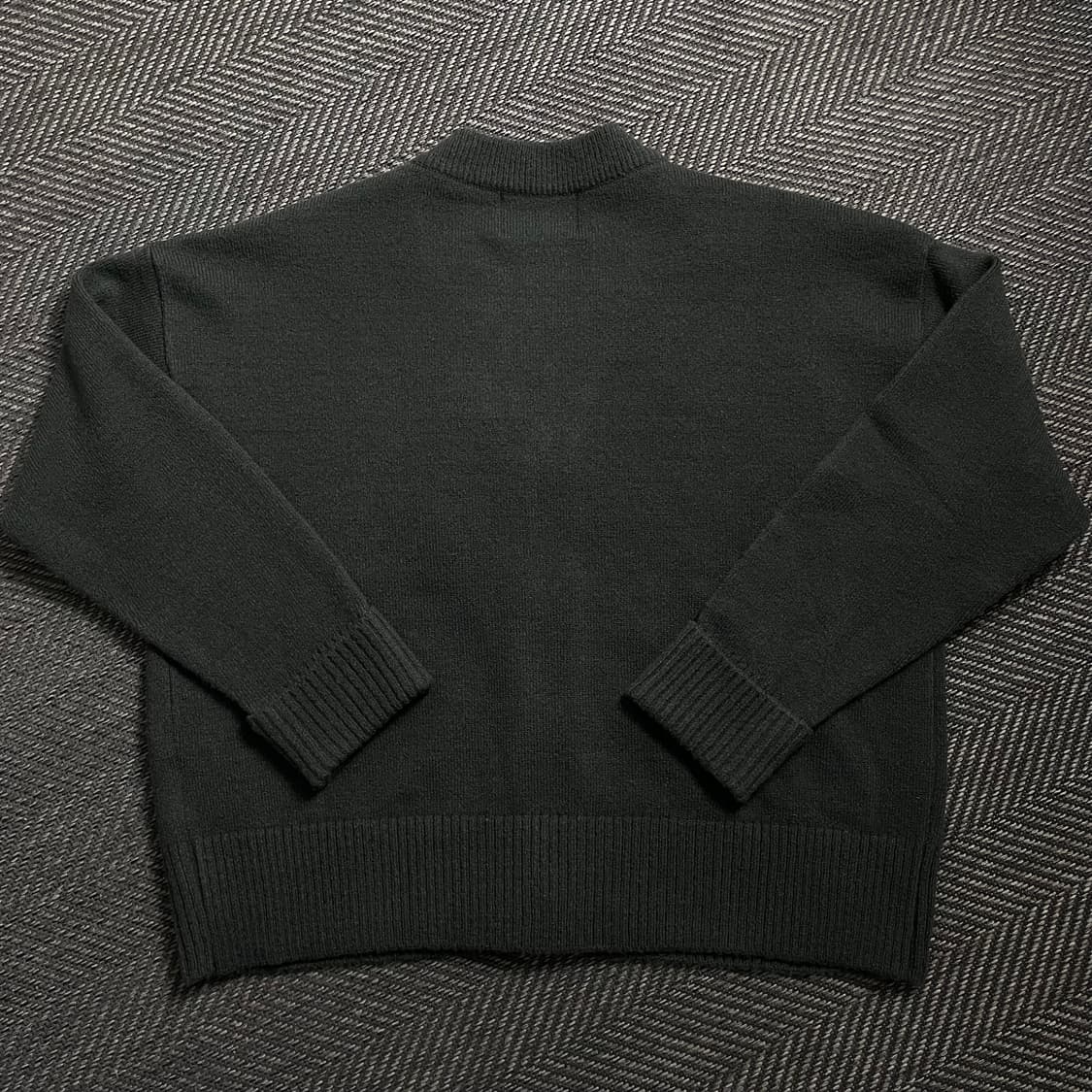 VTWO 미니멀 박시핏 울 가디건 챠콜o 4593 상품이미지4