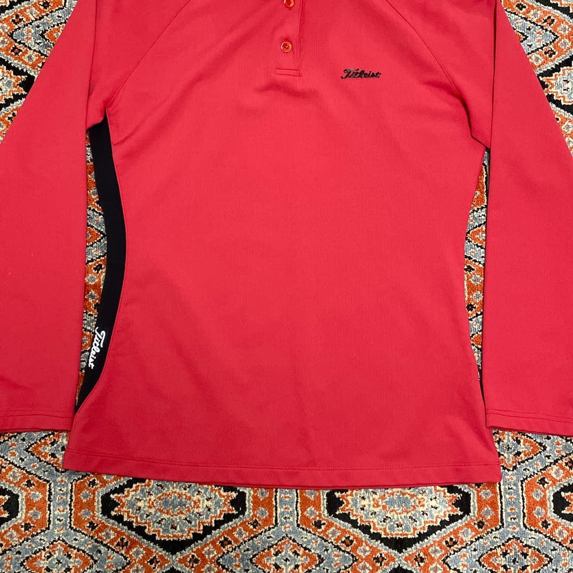 타이틀리스트 레드 골프 카라티셔츠 여성M 상품이미지3