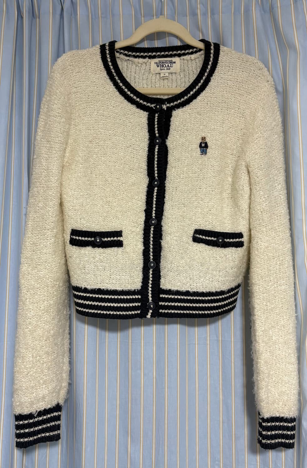 후아유 뽀글이 가디건 상품이미지1