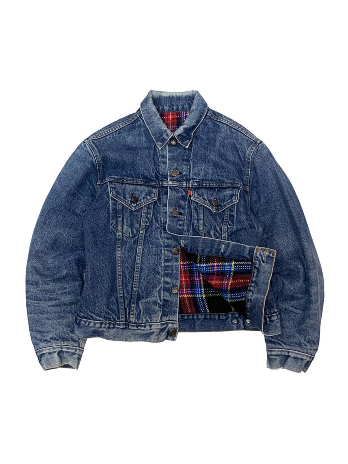 70s 리바이스 70505 블랭킷 라이닝 데님 트러커 자켓 상품이미지1