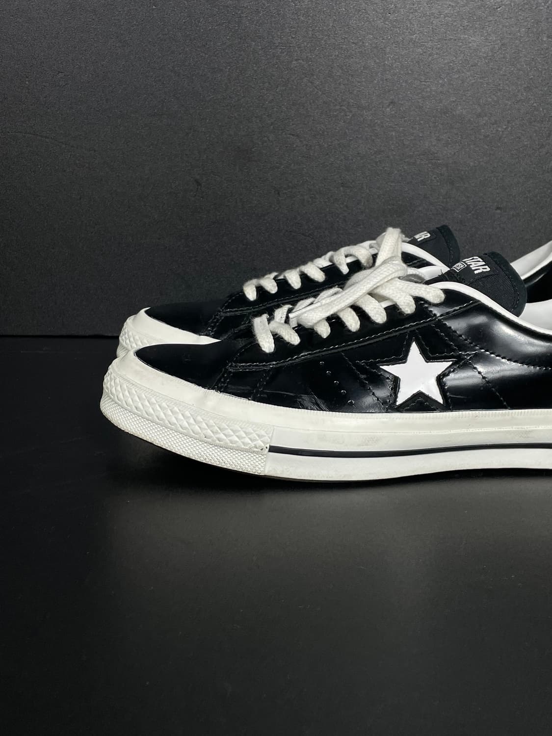 [260] Converse 컨버스 블랙 원스타 레더 한별 상품이미지6