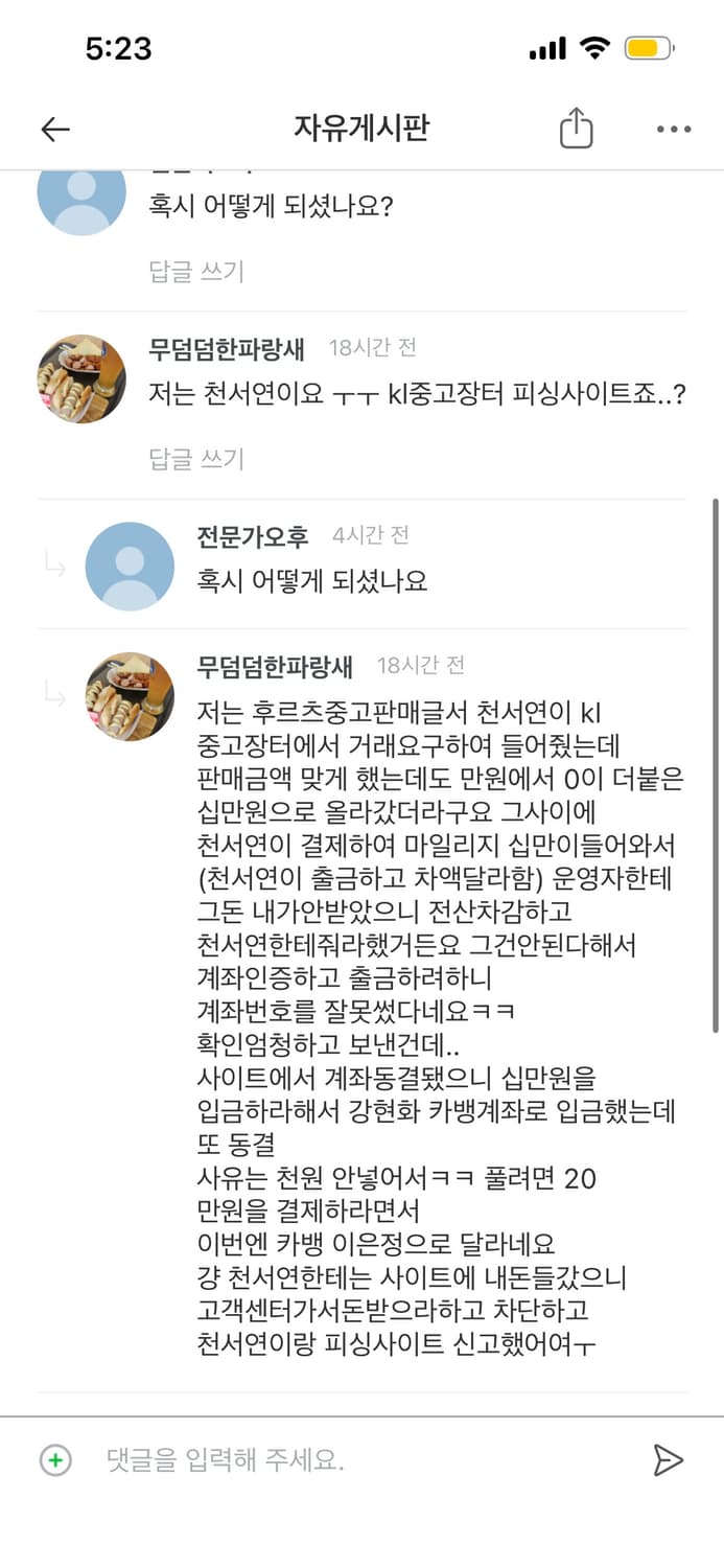 공익목적)코이세이오 / kl중고장터 사기꾼 조심하세요 상품이미지5