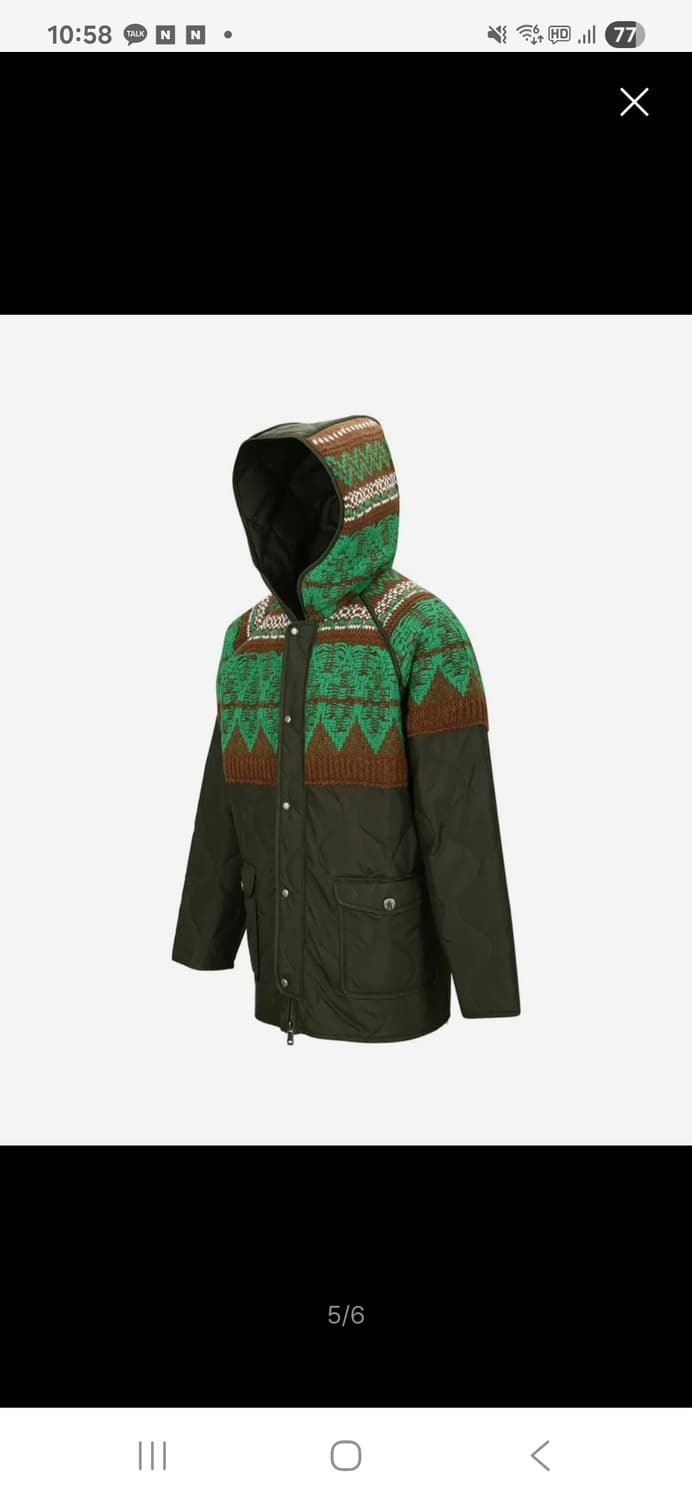 엔더슨벨 니트패치 퀼티드 파카XL 상품이미지4