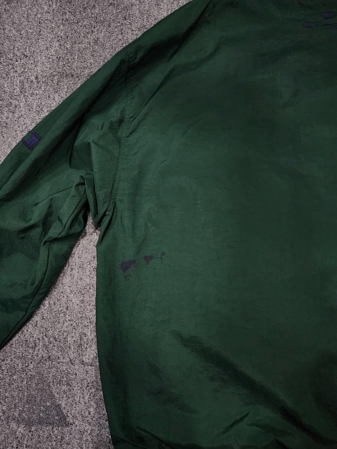 챔피온 노트르담 아이리쉬 빈티지 풀오버 웜업 나일론 맨투맨 XL 상품이미지8