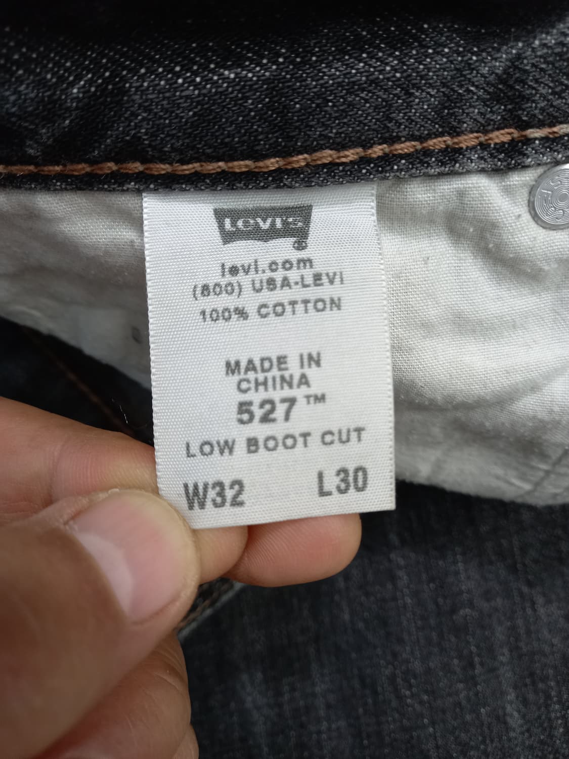 32 07's 리바이스527 약골반 데미지워싱 부츠컷 32-296 상품이미지9