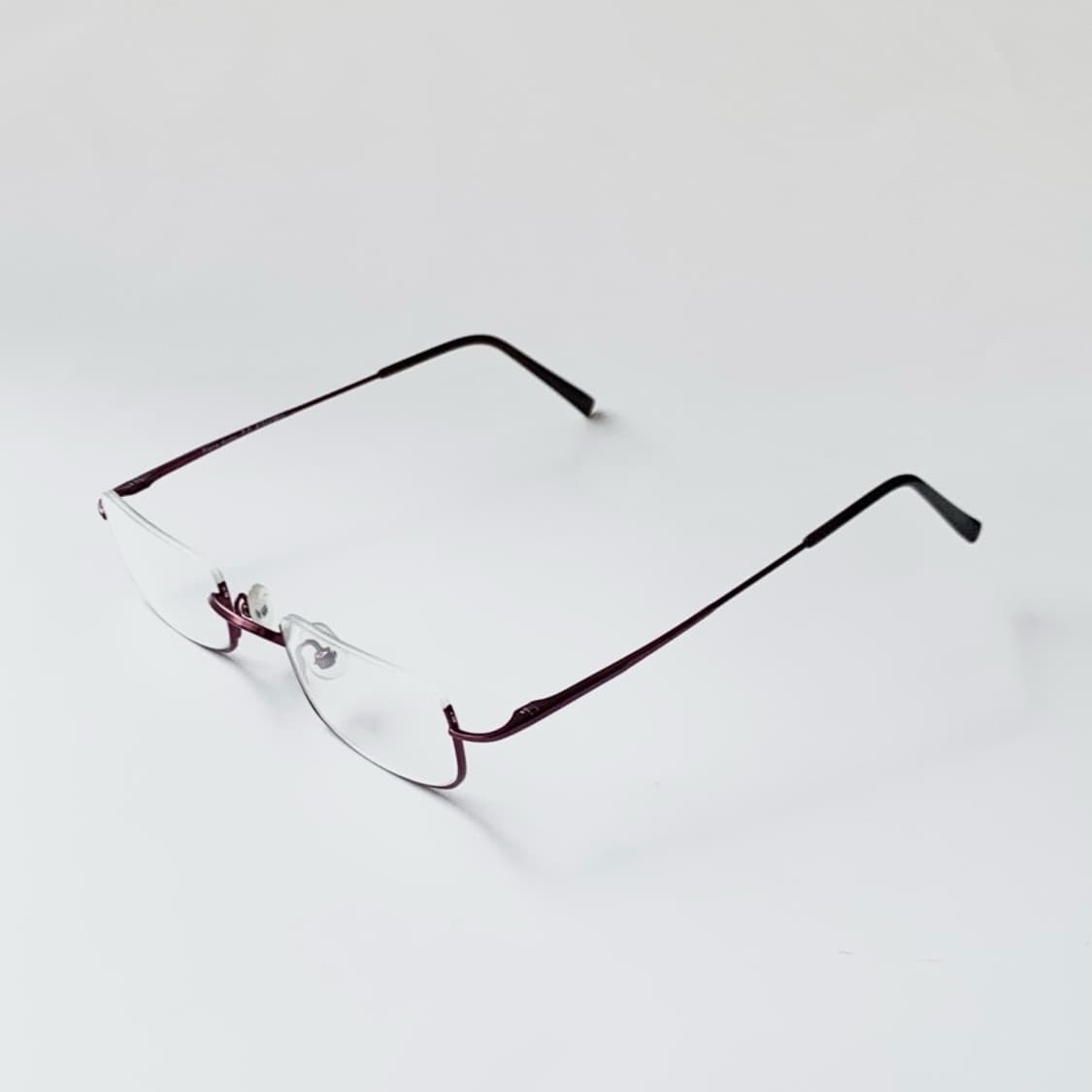 [픽키-689] 와인 메탈 언더림 안경 슬림 사각 클래식 상품이미지3