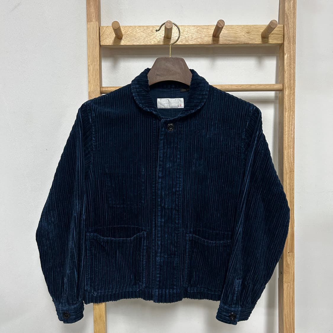 일본빈티지 클립탭 네이비 코듀로이 자켓 상품이미지2