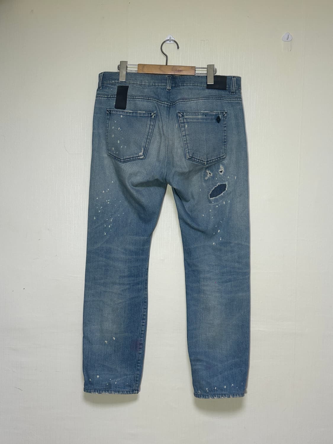 마르셀로 불론 패치워크 워시드 데님팬츠/33" 빈티지데님 상품이미지2