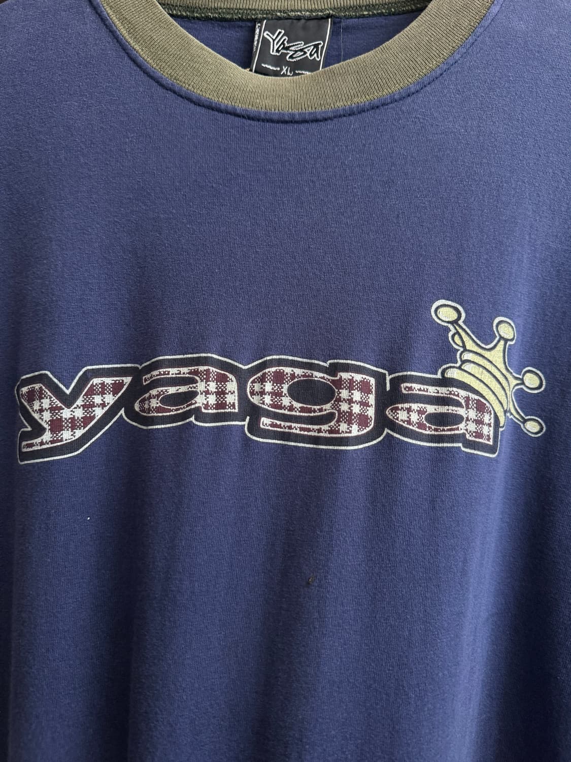 [XL]90's USA 빈티지 YAGA 올드스쿨 링거 티셔츠 상품이미지4