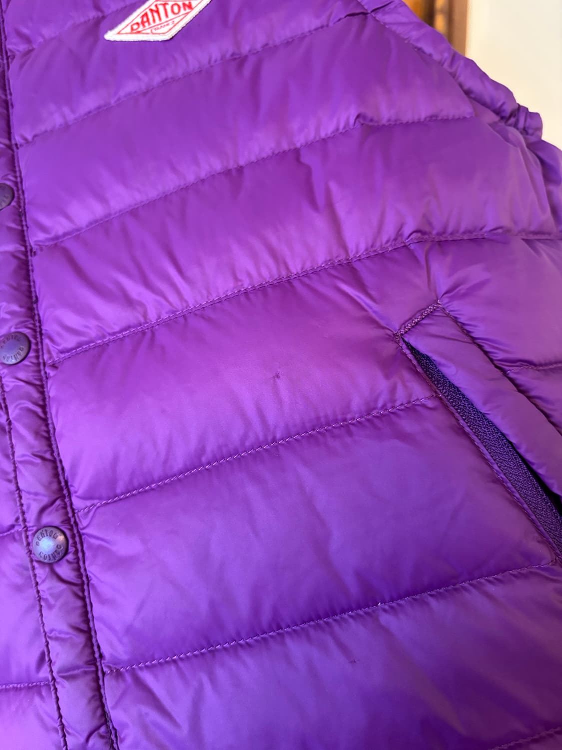 DANTON 단톤 패딩 조끼 퍼플 상품이미지5