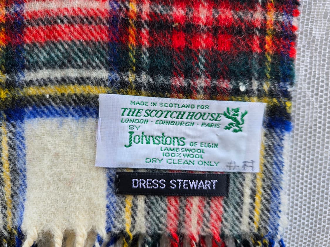 스코틀랜드산 체크 머플러 상품이미지3