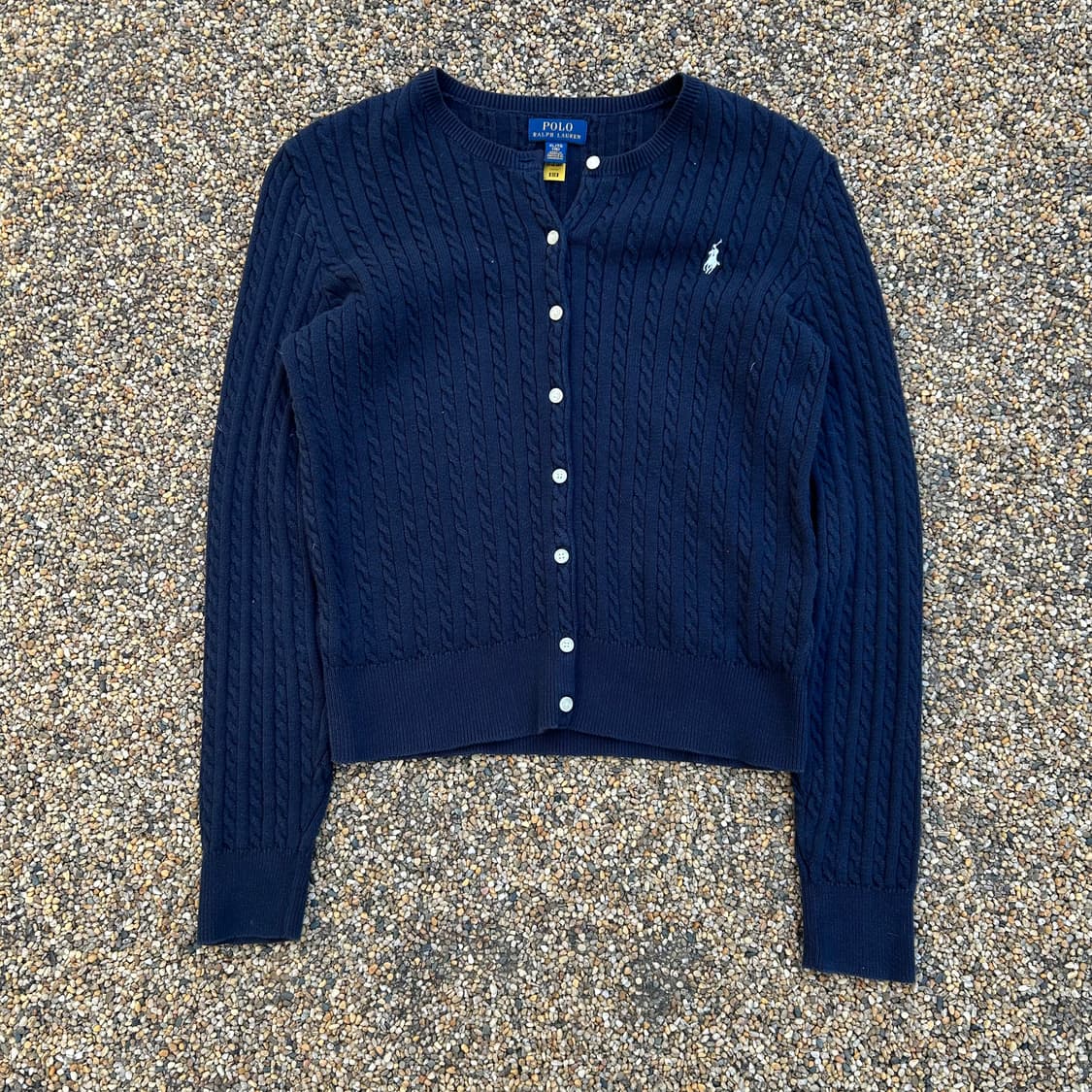 폴로(POLO RalphLauren)네이비 케이블 가디건 상품이미지1