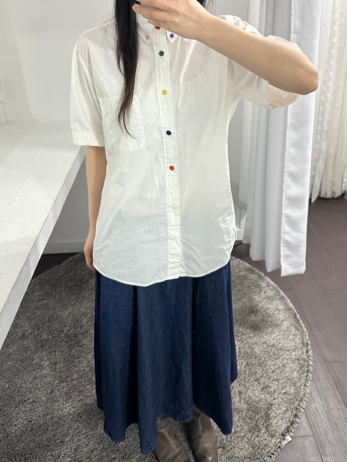 uniqlo denim skirt 상품이미지5
