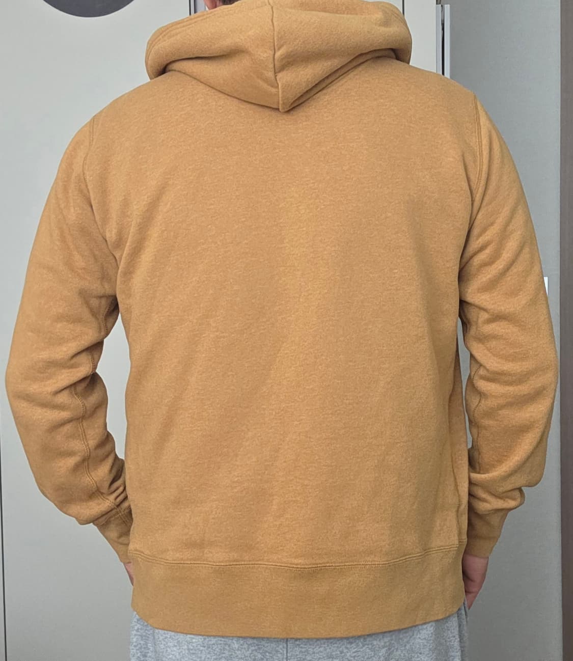 유니클로 2Way Zip-Up 후드티 머스타드 칼라 (L) 상품이미지9