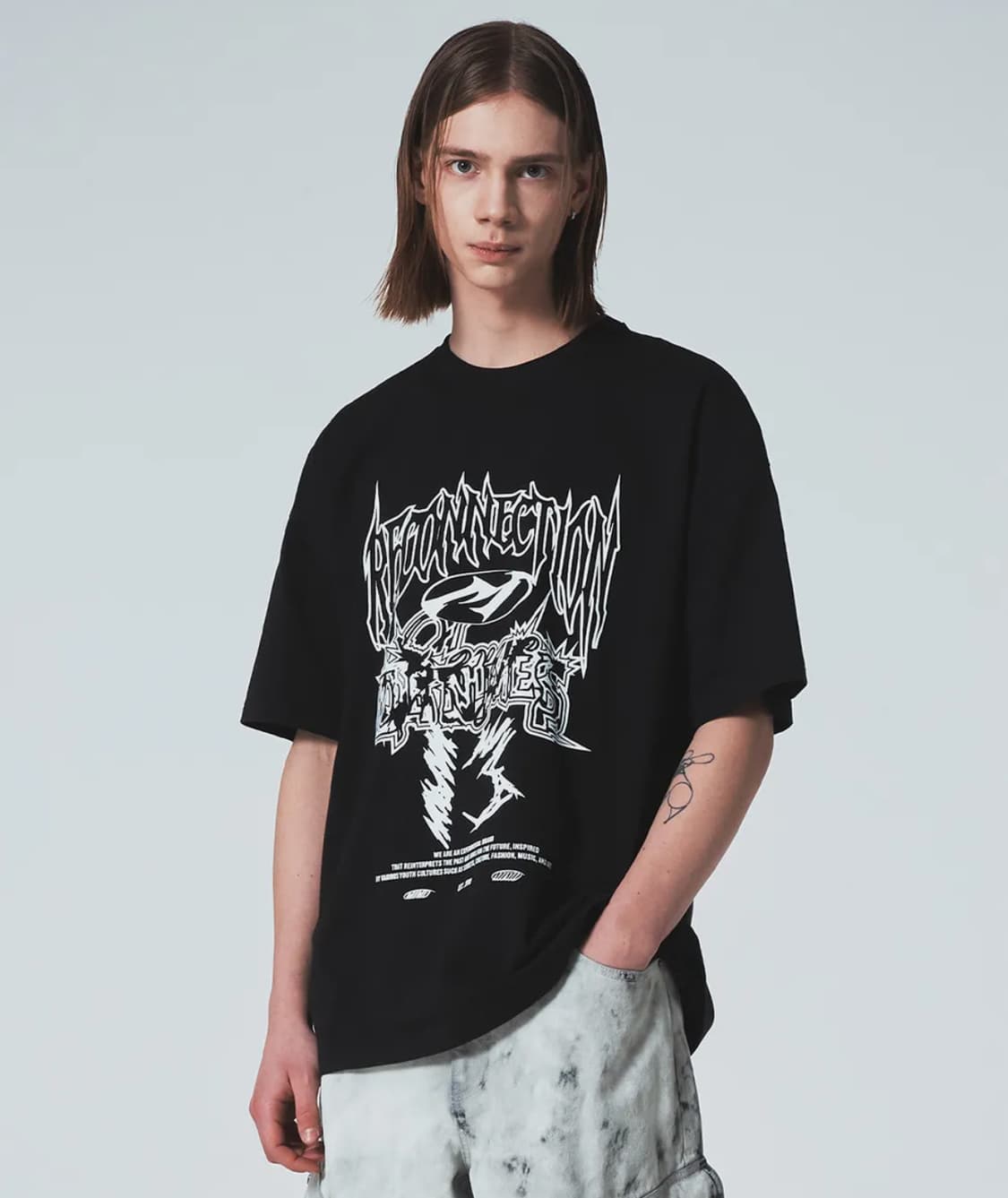 메종미네드 블랙 반팔 티셔츠 L 상품이미지1