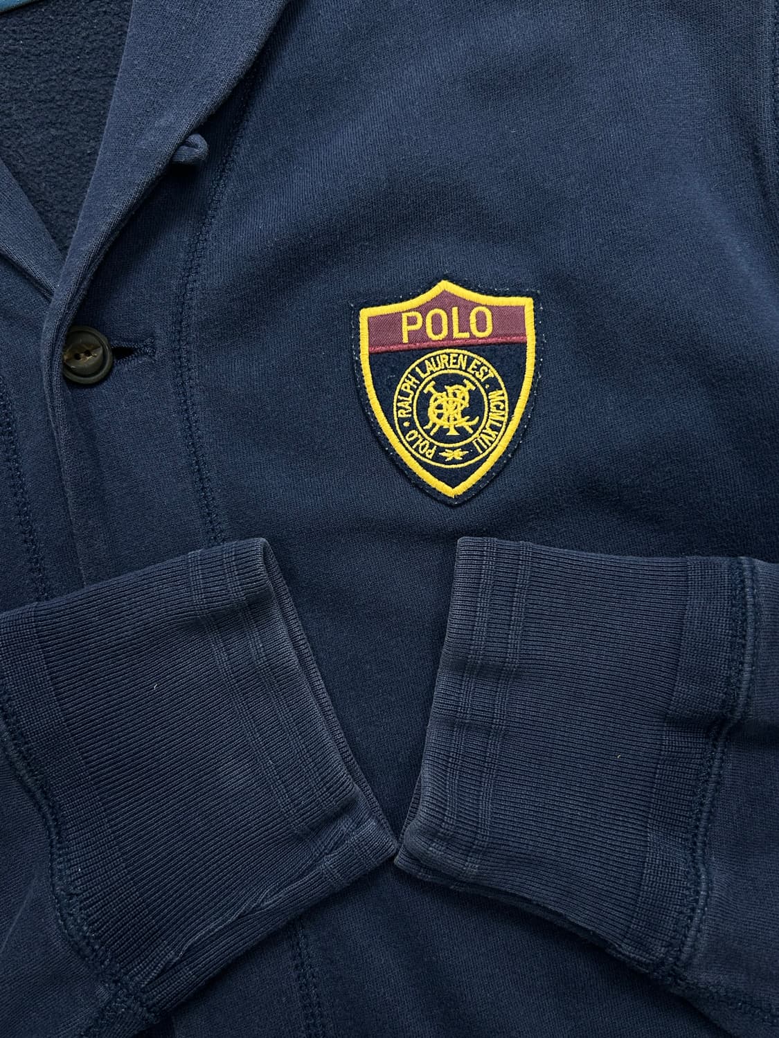 폴로 랄프로렌 숄카라 패치 가디건 XL 상품이미지6