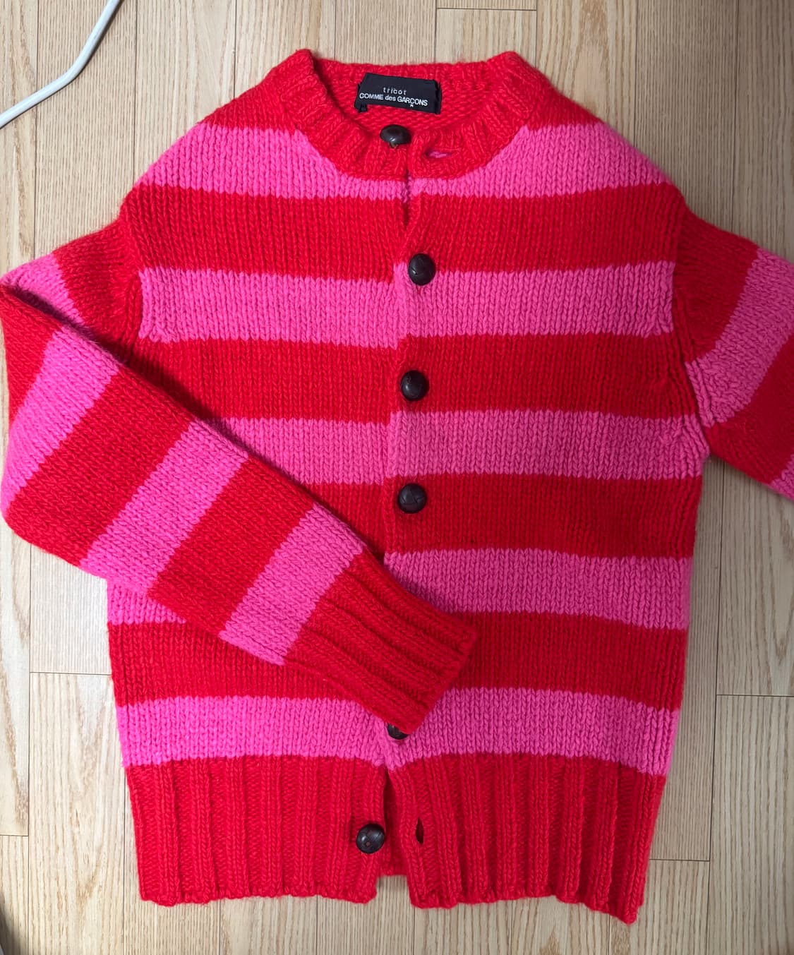 꼼데가르송 스트라이프 가디건  상품이미지2