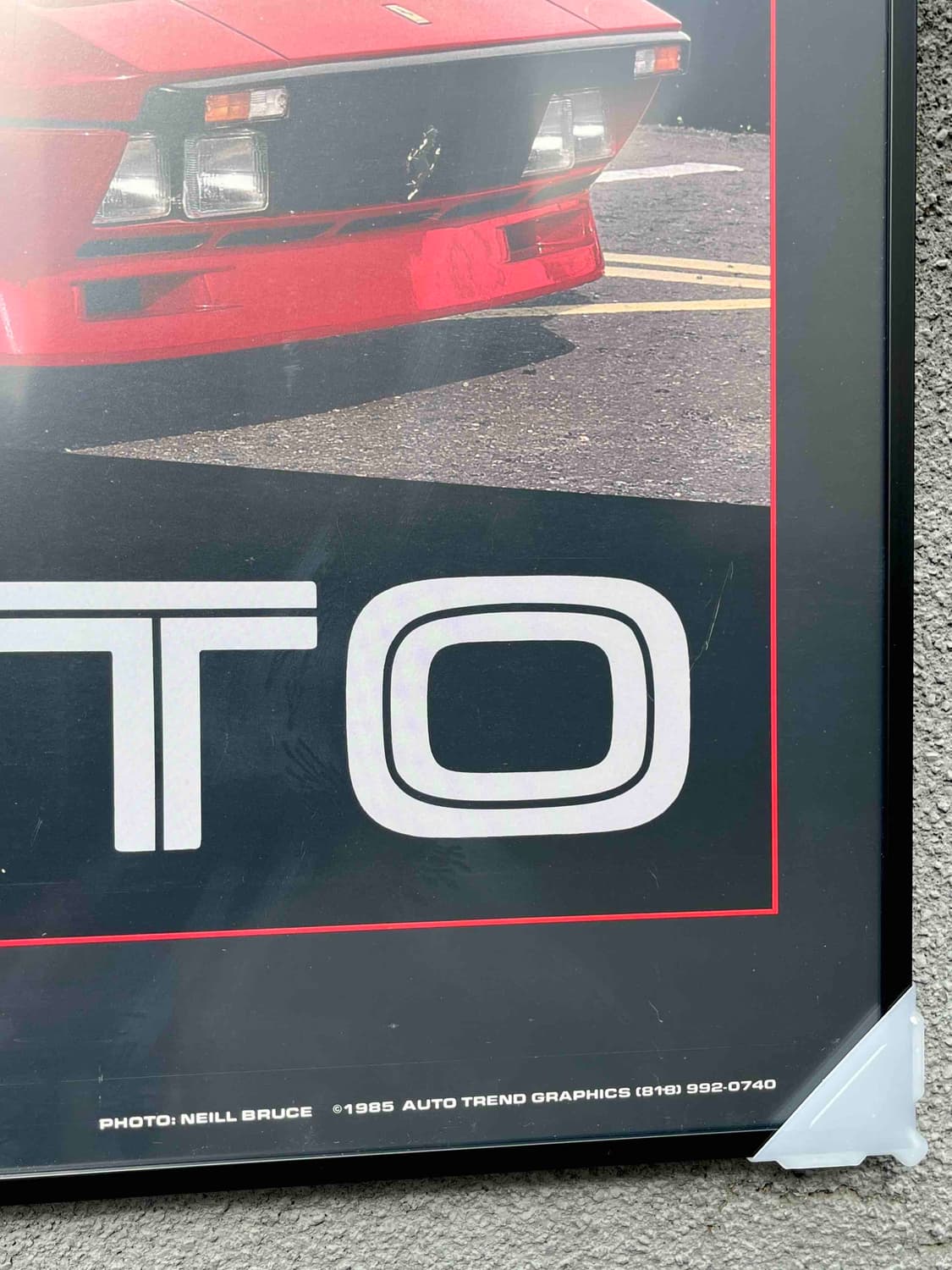 페라리 GTO 빈티지 포스터 (액자포함) 상품이미지4