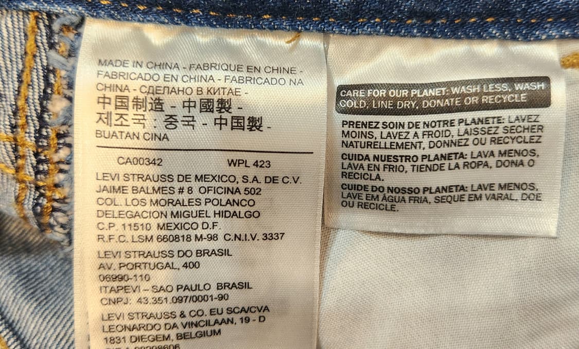 LEVIS 리바이스 지퍼 데님 스커트 상품이미지8