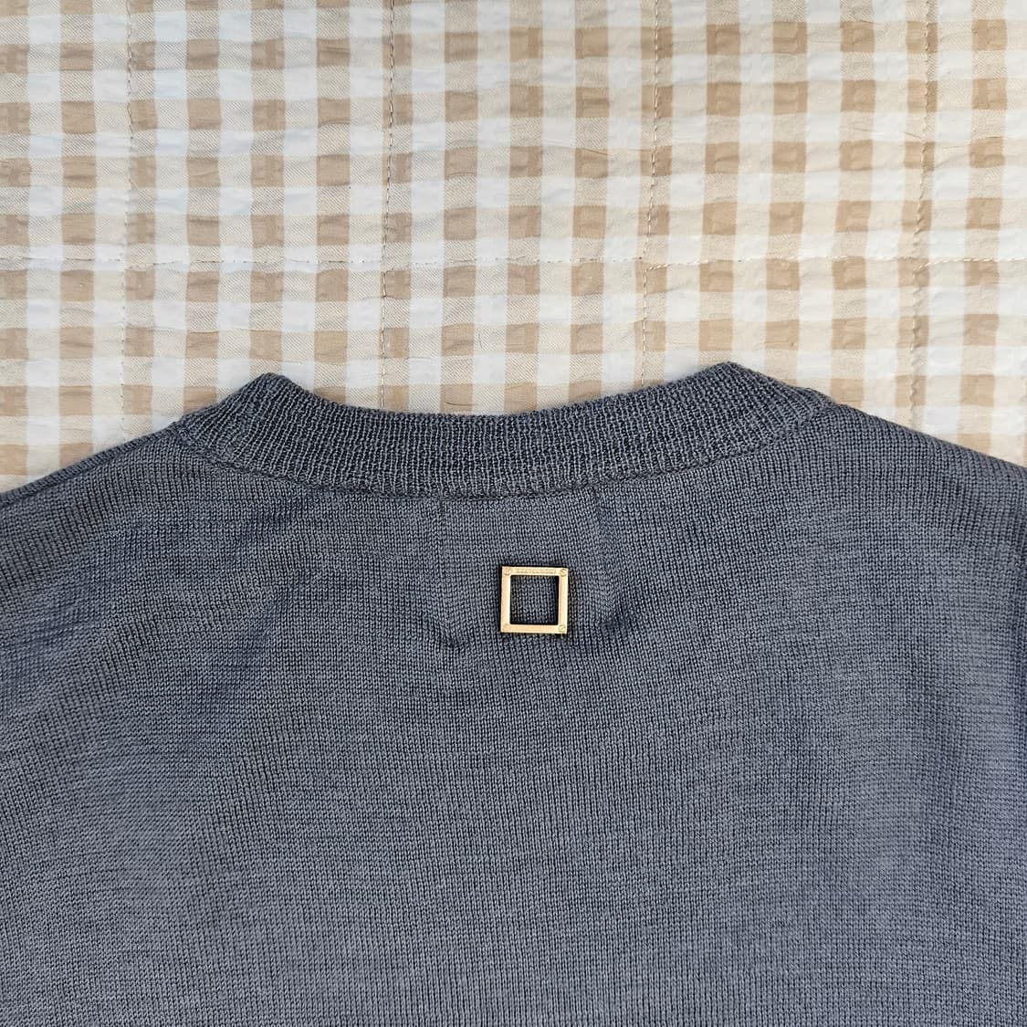 우영미 오버핏 울100 얇은 니트 남자100 상품이미지7