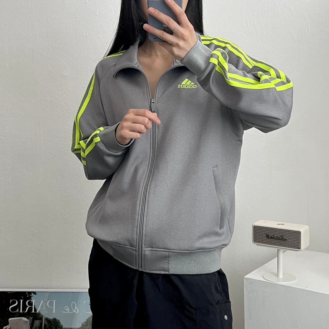 L )아디다스져지 운동복 그레이 A0329 상품이미지1