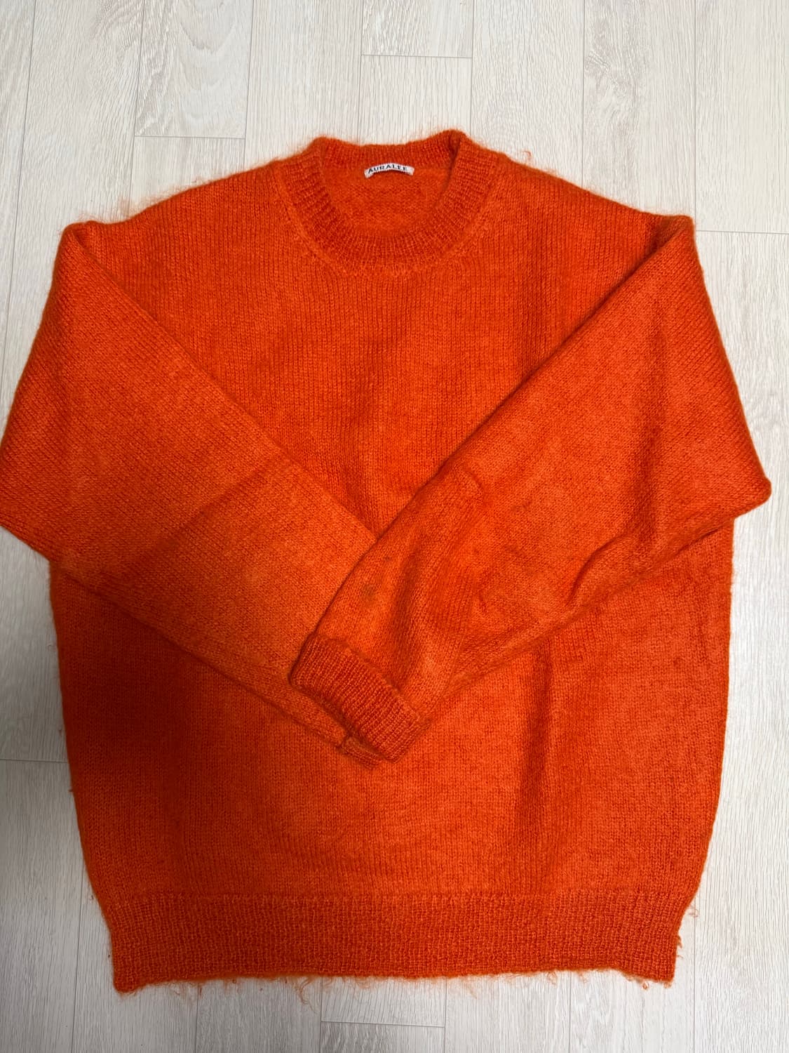 오라리 모헤어 니트 4사이즈 오렌지 상품이미지1