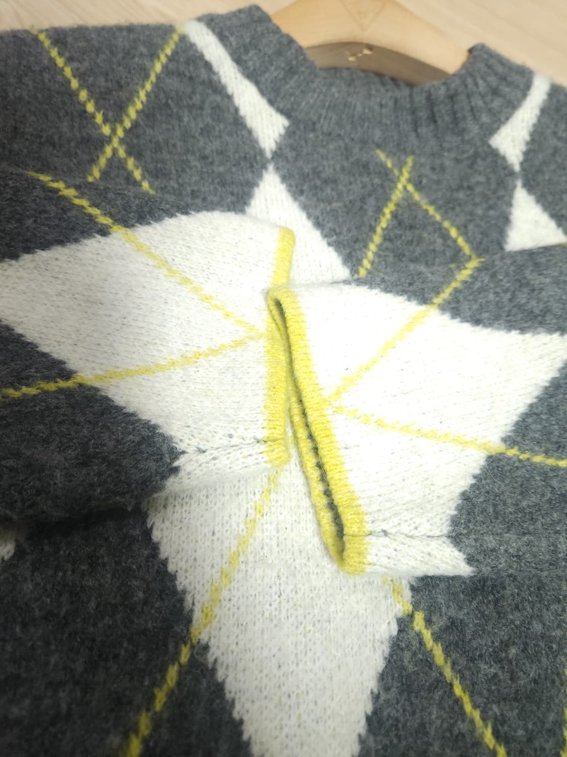 프링글 X H&M 크롭니트 스웨터, S 상품이미지4