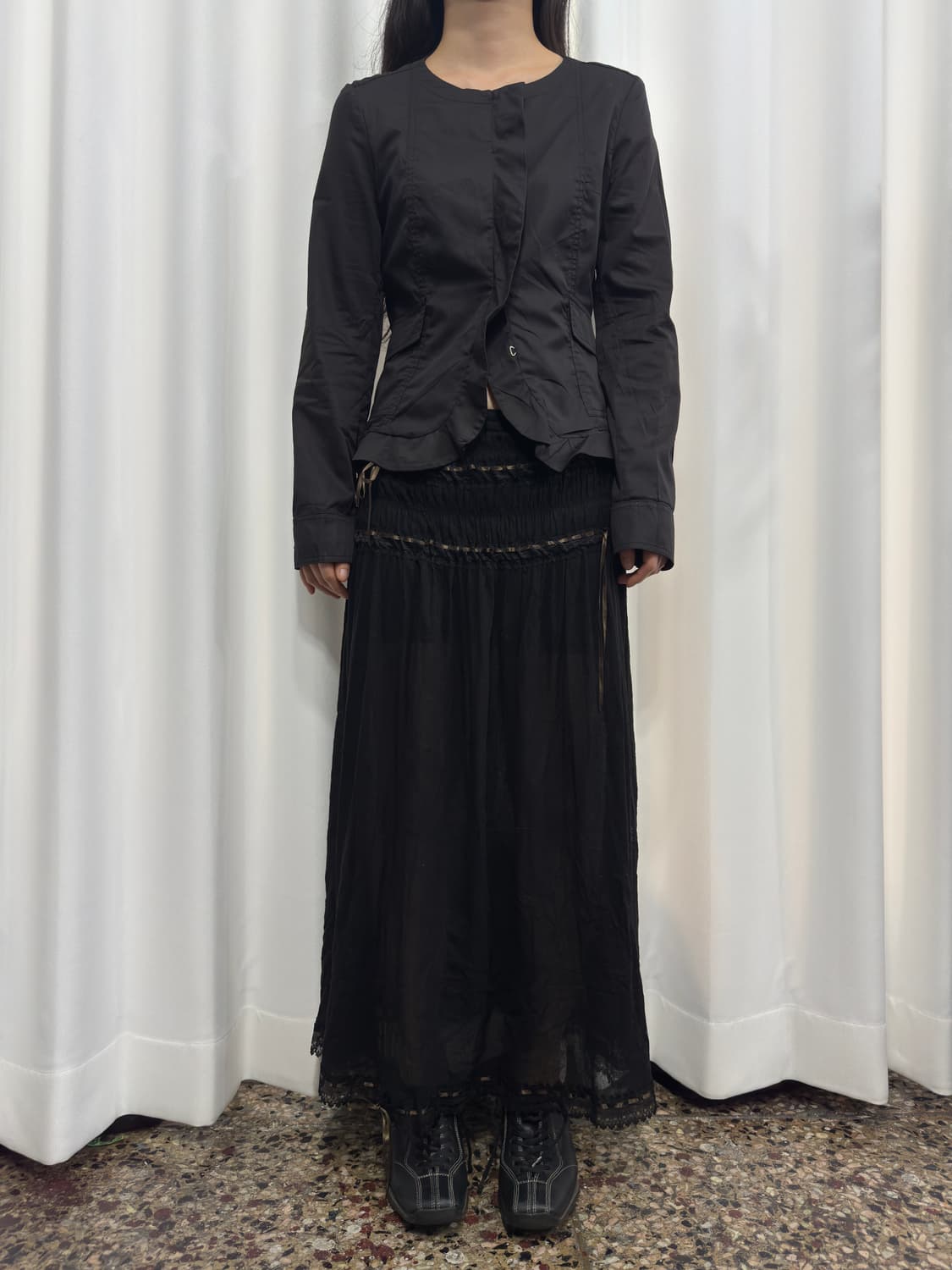 design seethrough skirt 상품이미지3
