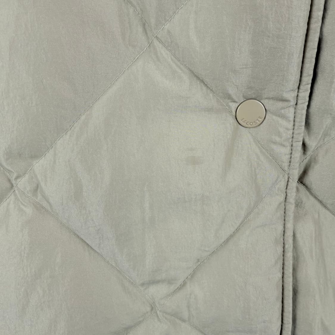 (38) 라코스테 우먼스 다이아몬드 퀼팅 리버시블 점퍼 네이비/베이지 상품이미지4