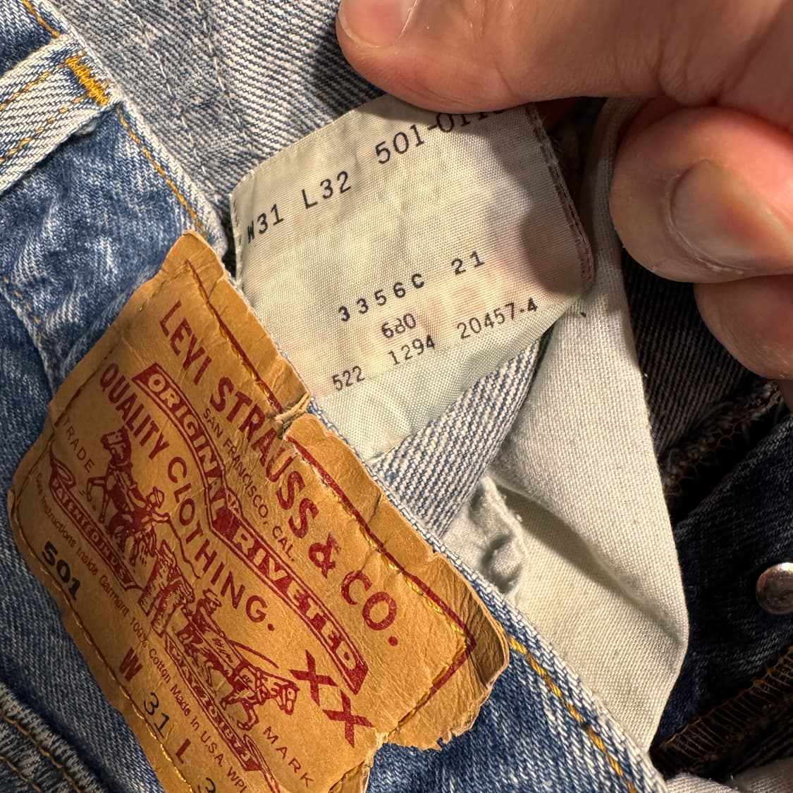 90s Levis 501 Denim Pants Made In USA 상품이미지10
