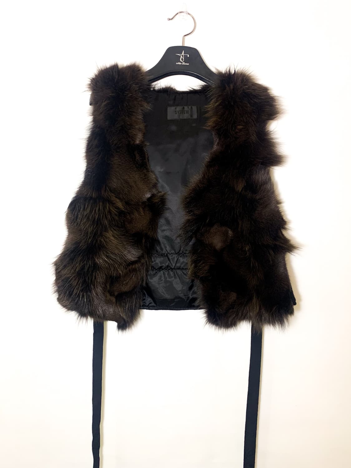 SYSTEM 시스템 천연 폭스 퍼 베스트 상품이미지2