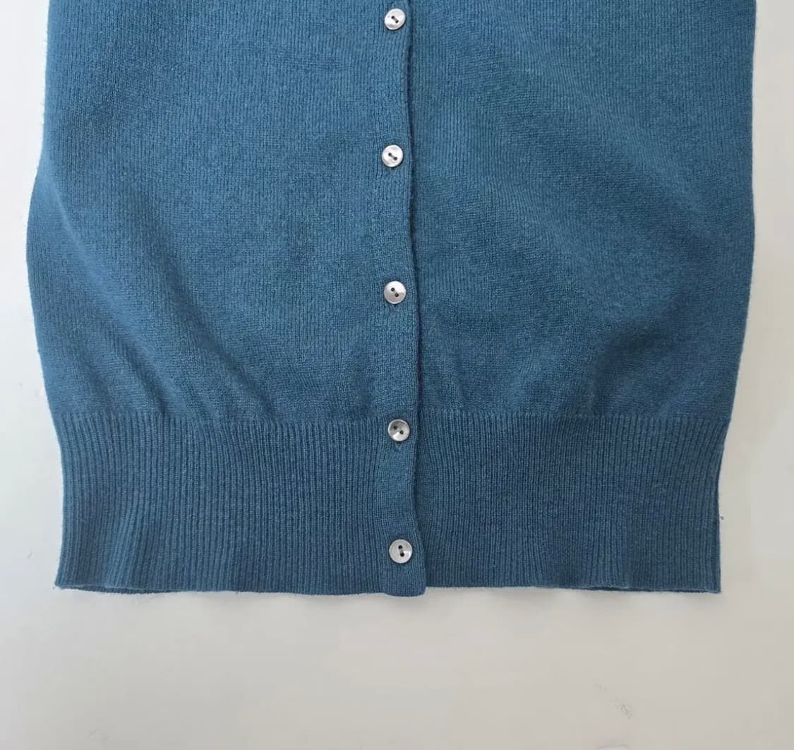 띠어리 theory 청록색 캐시미어 가디건 s 상품이미지4