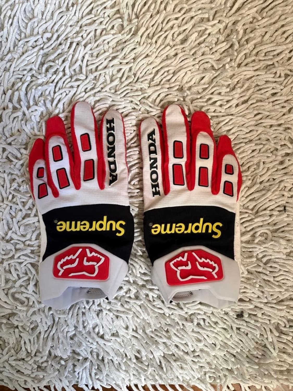 슈프림 x 혼다 x 폭스 레이싱 글러브 레드 상품이미지1