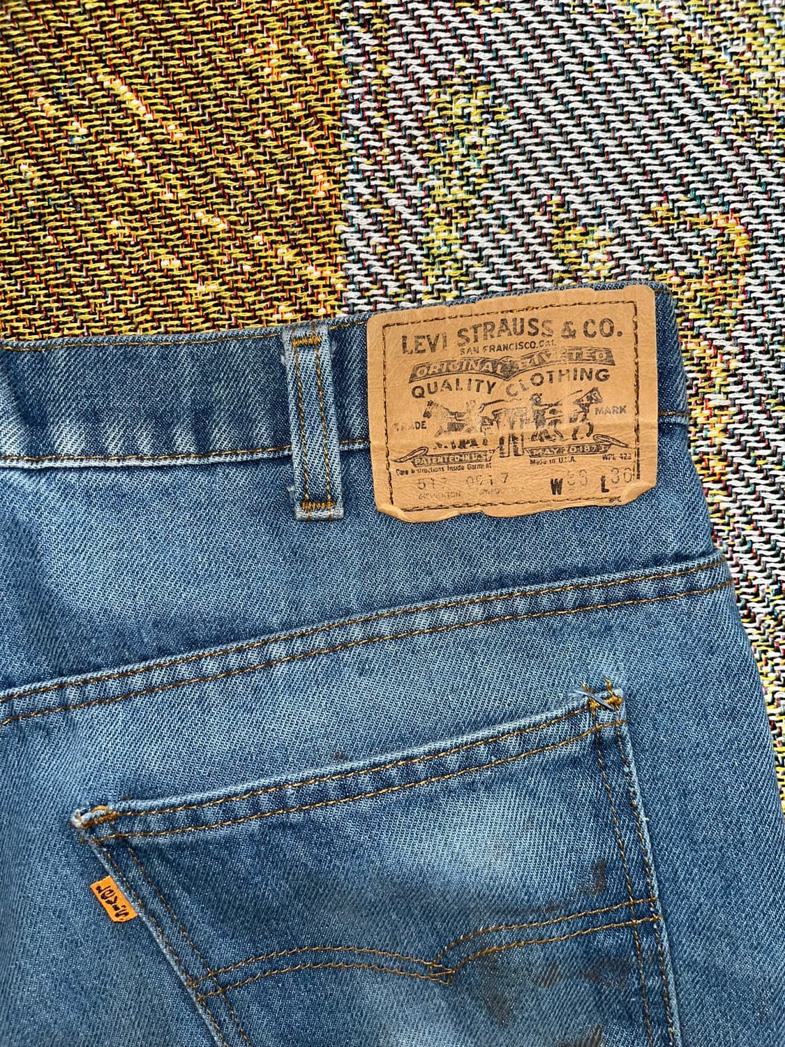 80s made in usa 517 오렌지탭 36 30 상품이미지5