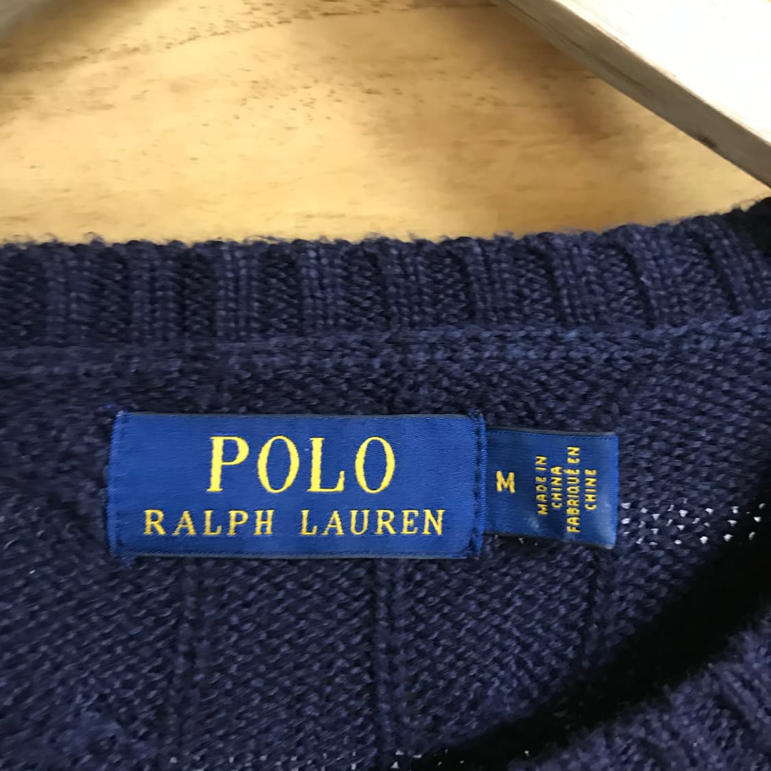 폴로 네이비 신형라인 꽈배기니트 상품이미지3