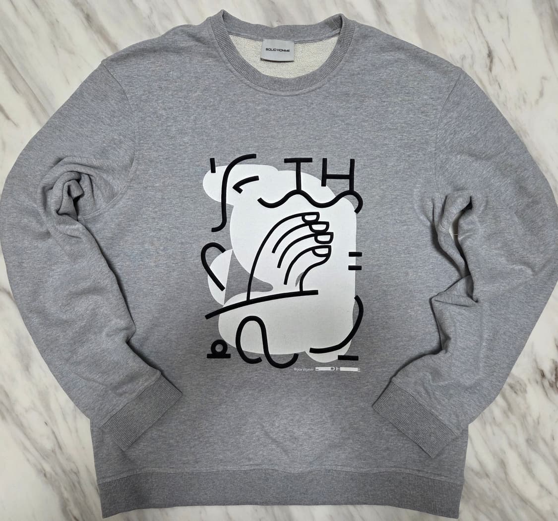 솔리드옴므 X 브라이스 와이머 맨투맨 상품이미지1