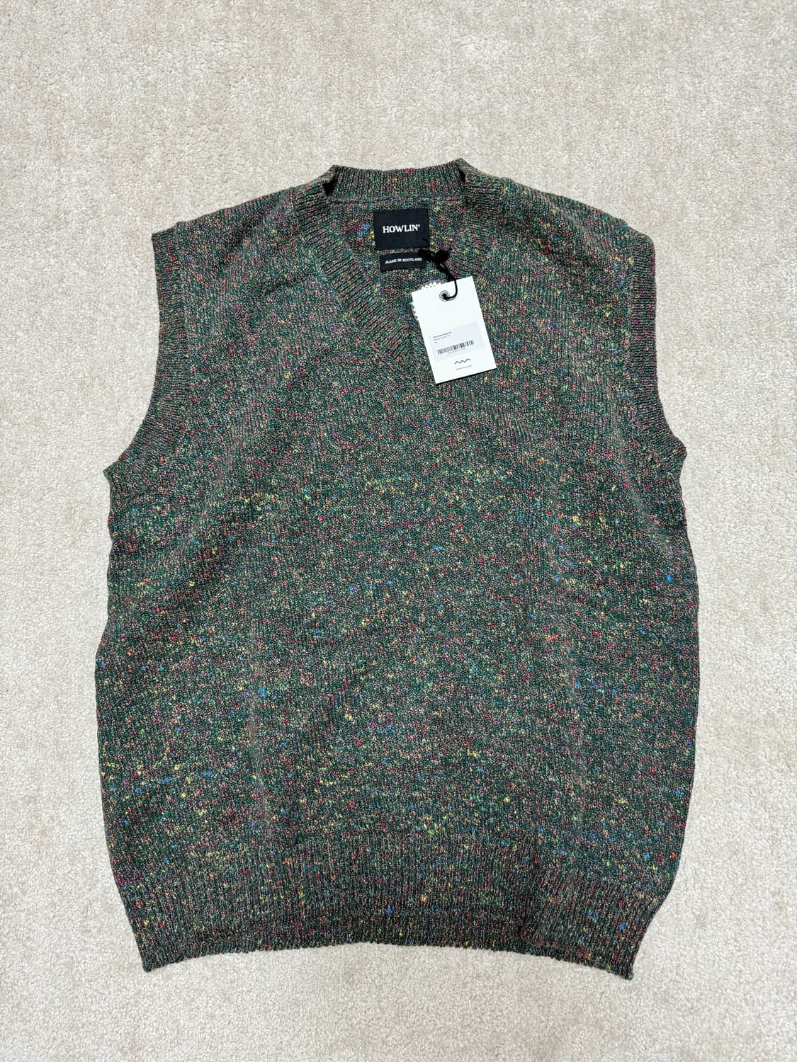 하울린 모닝 슬립오버 니트 조끼 XL 새상품 상품이미지2