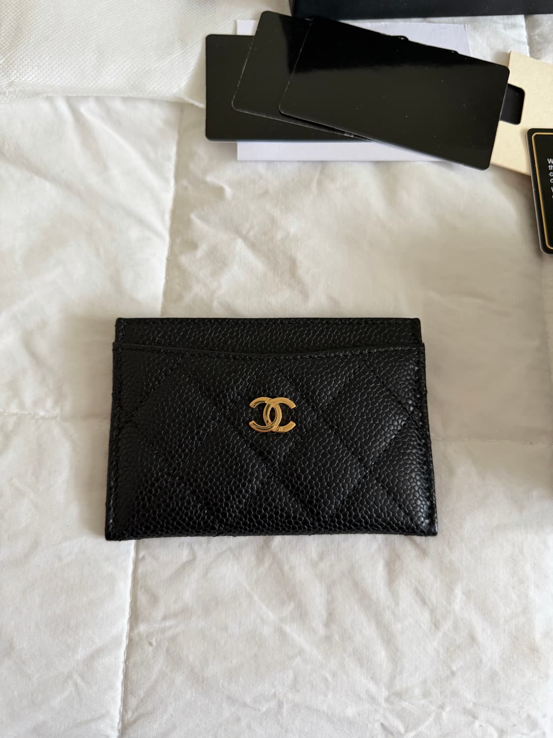 샤넬 카드지갑 캐비어 금장 31번대 상품이미지1