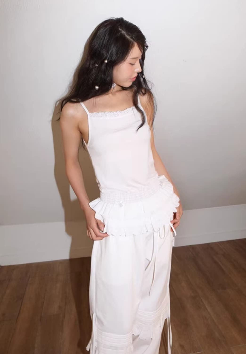 LACE CANCAN SLEEVELESS TOP 상품이미지2