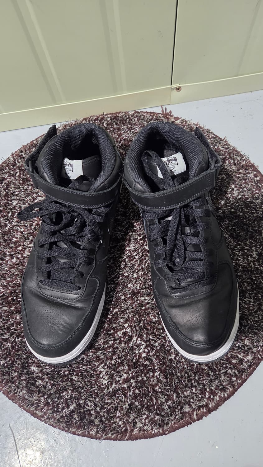 스투시 나이키 에어포스1 미드 블랙 상품이미지1