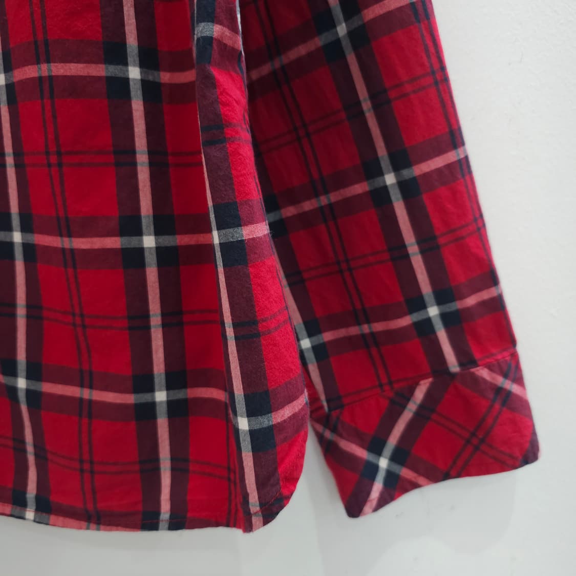 타미힐피커 레드 체크 셔츠 상품이미지5