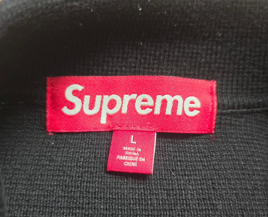 (L) 25SS 슈프림 크로셰 집업 가디건 블랙 상품이미지3