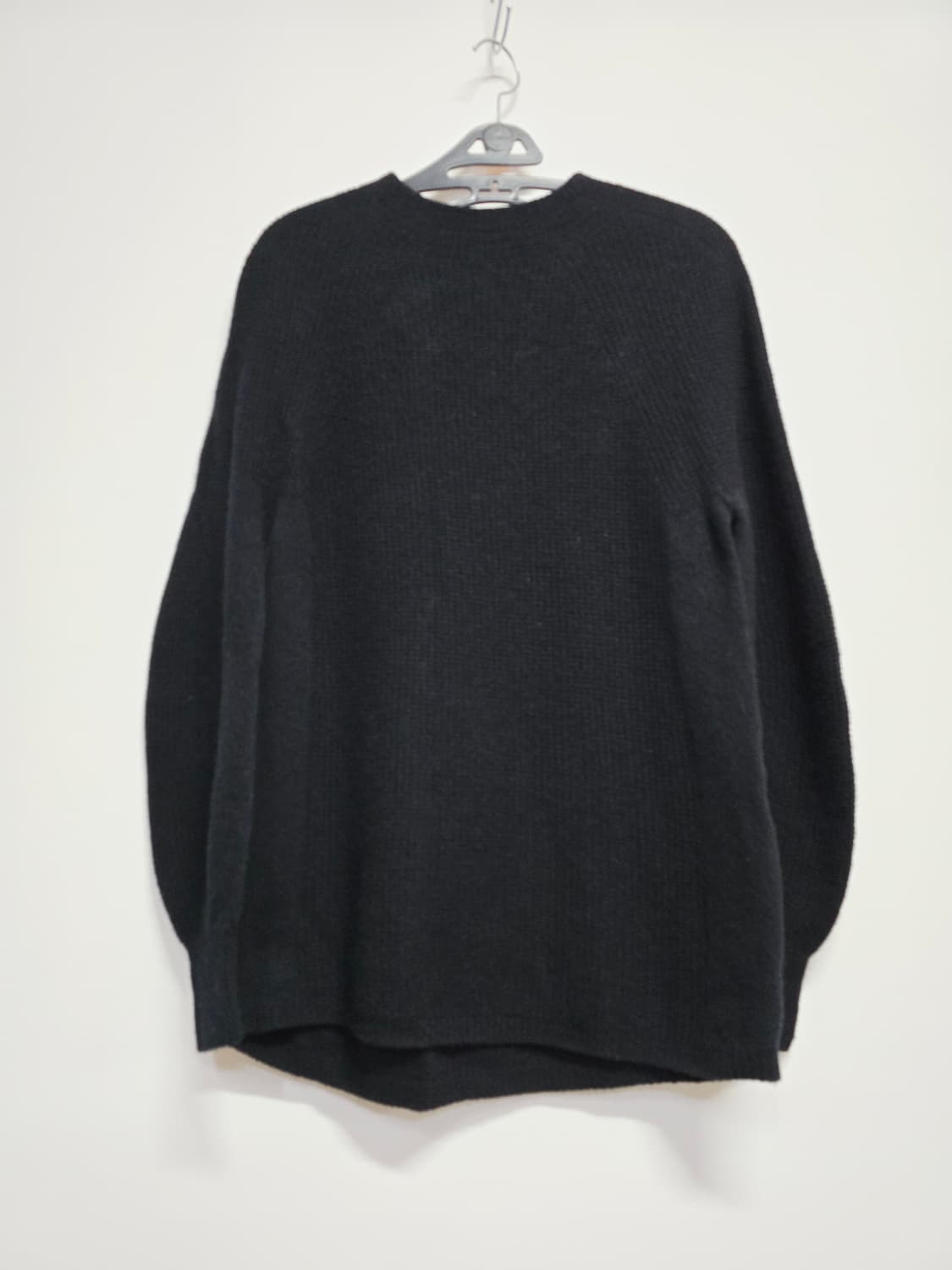 샬라얀 블랙 루즈핏 니트 스웨터 모100프로 상품이미지1