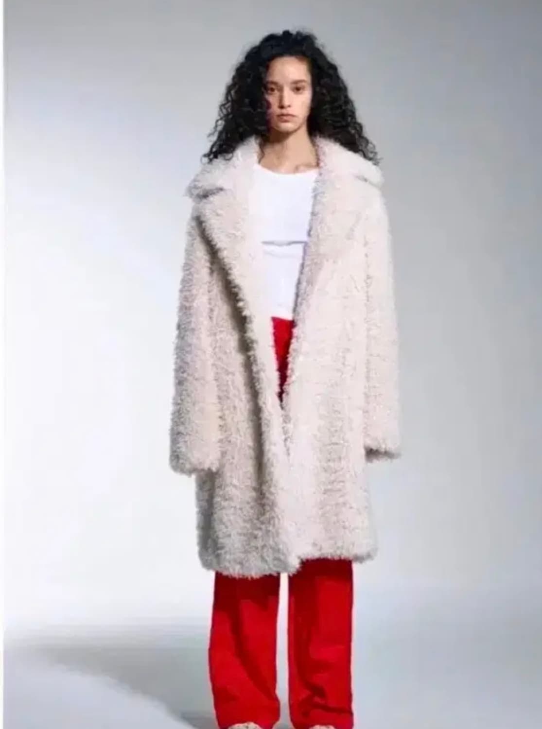 s/e/o 페이크 퍼코트 롱 상품이미지2