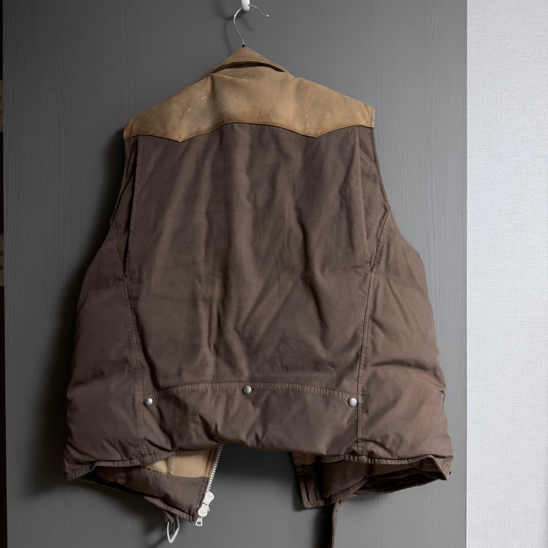 4) 21AW 비즈빔 스트라블러 베스트 스웨이드 브라운 상품이미지3