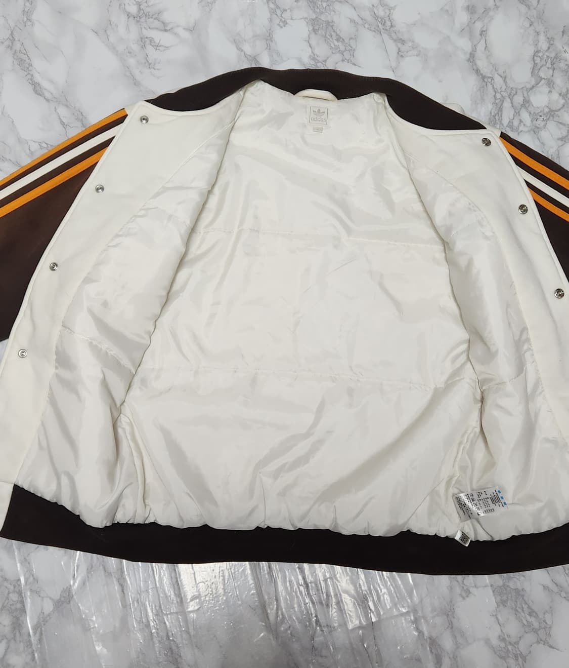 대장 아디다스 삼선 코튼 바시티 점퍼 자켓 져지 상품이미지8