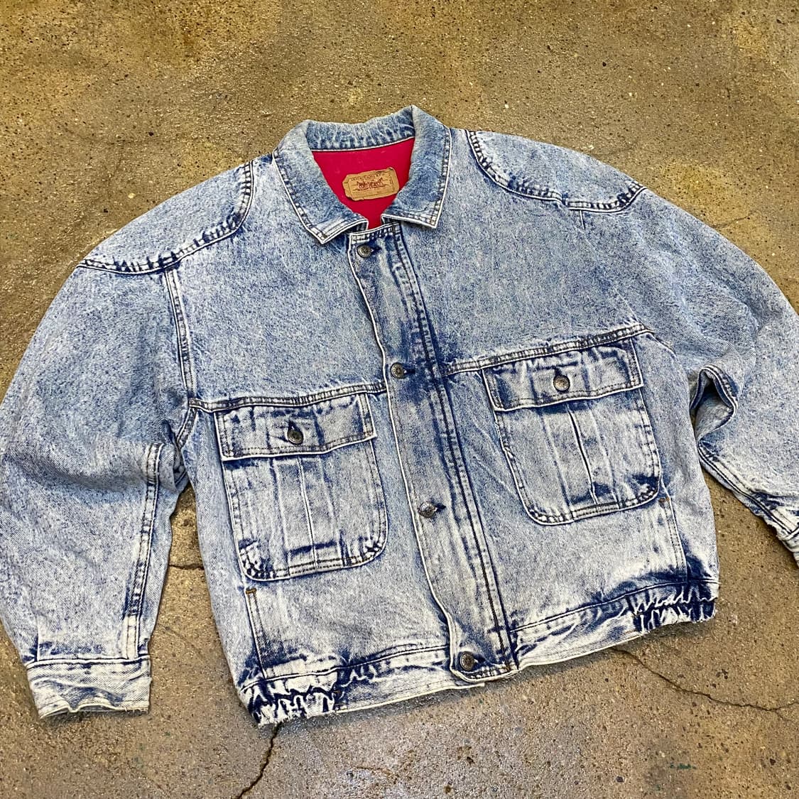 레어 90s Made in USA 빈티지 리바이스 블루종 데님자켓 청자켓 상품이미지2