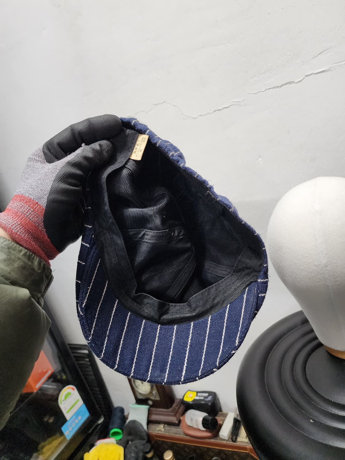 JPN 네이비 스트라이프 헌팅캡  상품이미지4