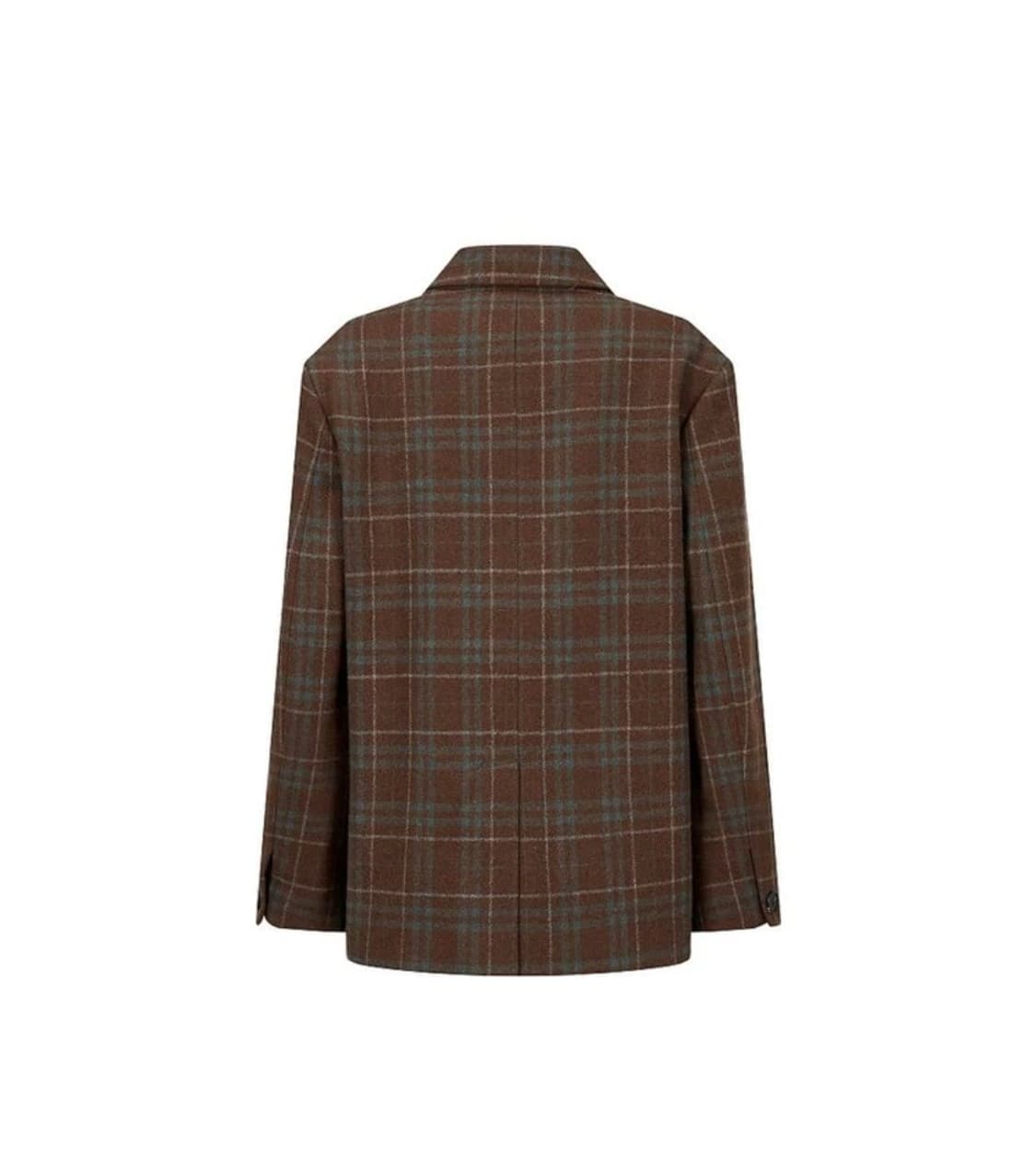 스튜디오 톰보이 브라운 체크 자켓 상품이미지2